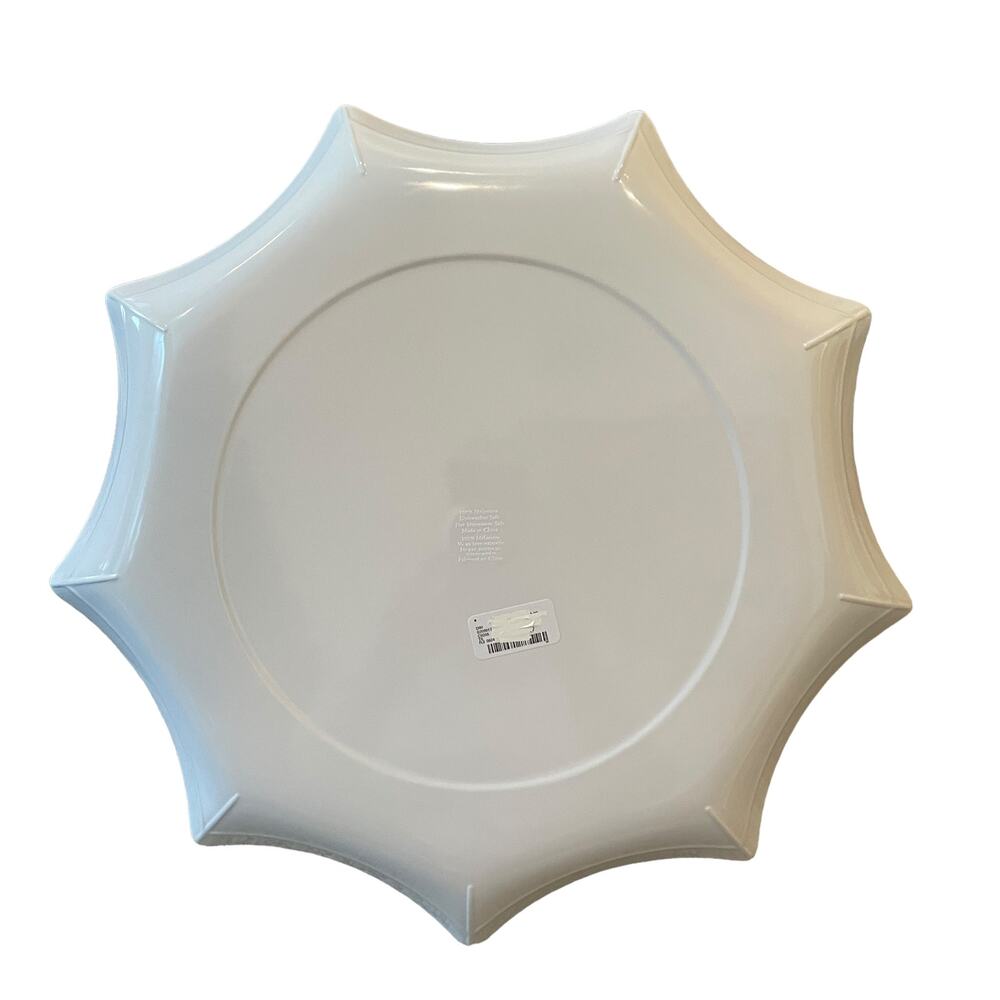 SPOOKY NIGHT Large Melamine Spider's Web Serving Tray 16in Pink & White BOO New - Picture 9 of 14